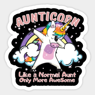 Aunticorn Like a Normal Aunt But More Awesome Sticker